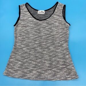 Joseph Ribkoff Women's Black and White Sleeveless Top